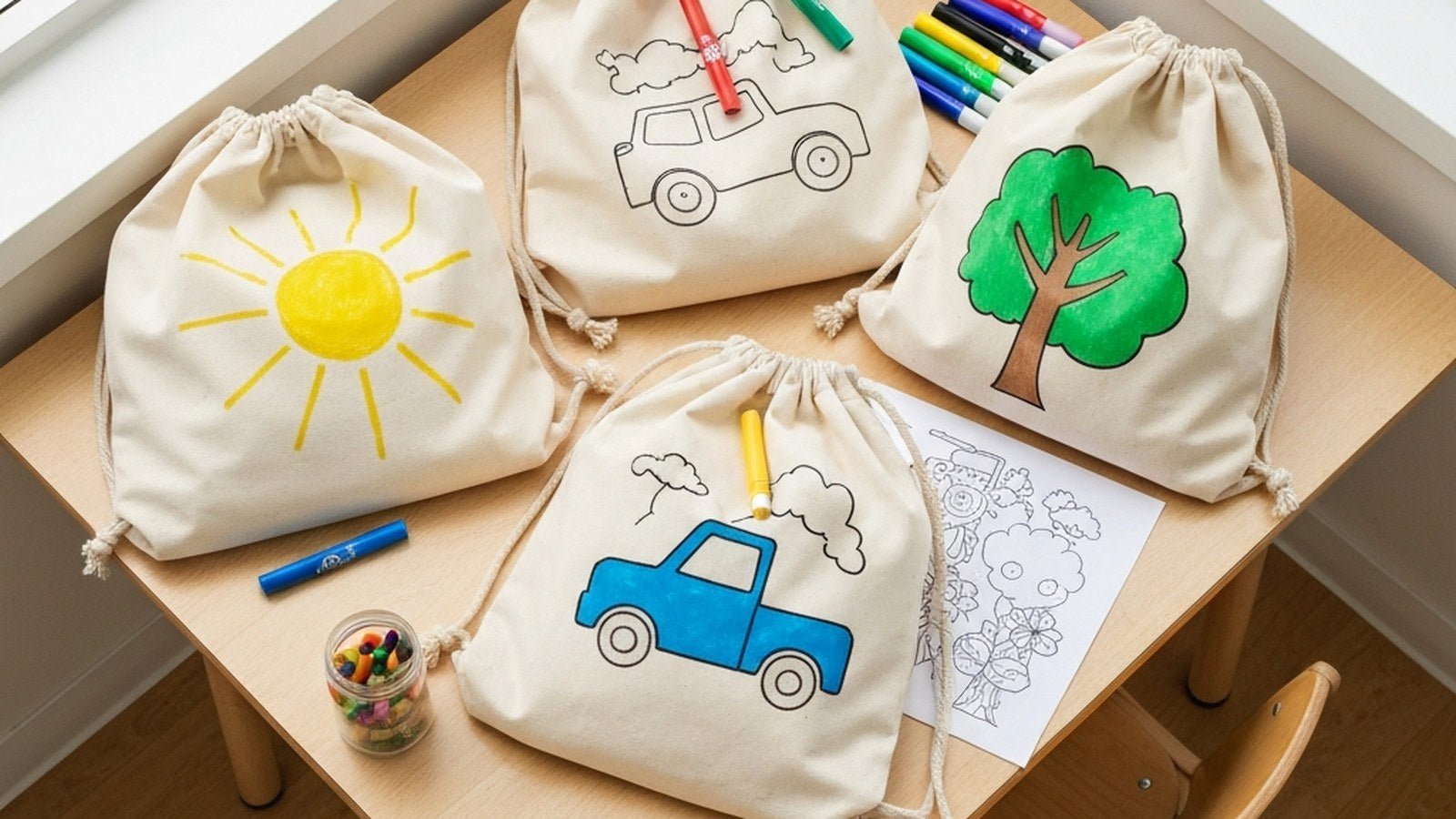 Gestalten Sie Ihre eigenen Schultaschen