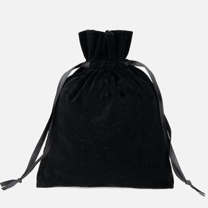 Black Velvet Drawstring Pouch – 6" × 8" (15 × 20 cm) - Pamusan.com