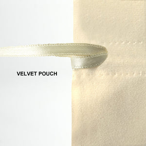 Personalized Natural Velvet Drawstring Pouch – 6" × 8" (15 × 20 cm) - Pamusan.com