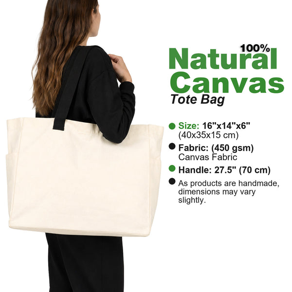 Datenblatt der Baumwolltasche aus 100 % Baumwolle: 40 x 35 x 15 cm, Gabardine 450 g/m², 70 cm Henkel