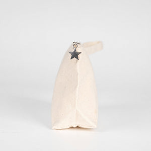 Natural cotton canvas zipper pouch with star zipper pull – Pamusan.com