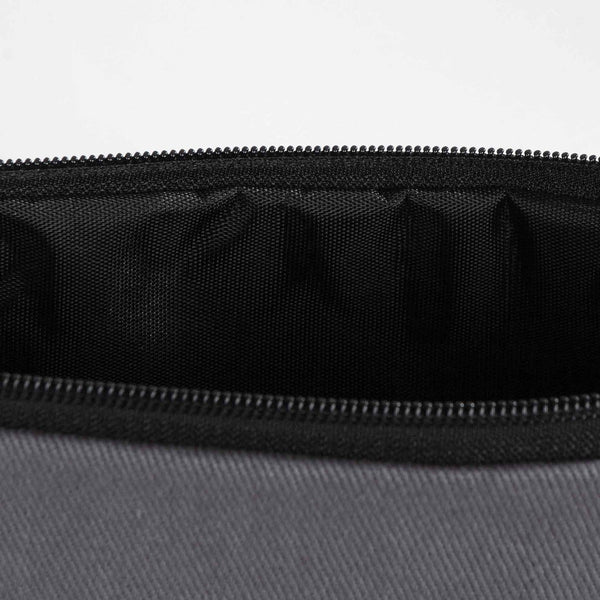 Anthracite Cotton Zippered Clutch Pouch – 12" × 8" (30 × 21 cm) – 10 oz Fabric - Pamusan.com