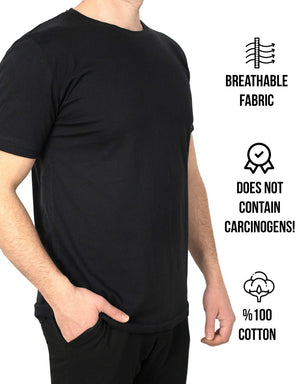 Basic T-shirt Black - Print - Pamusan.com