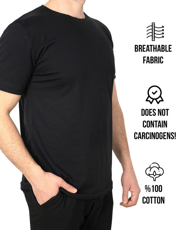 Basic T-shirt Black - Print - Pamusan.com