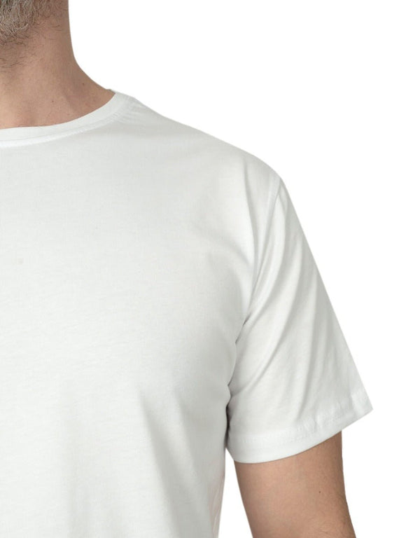 Basic T-shirt White - Print - Pamusan.com