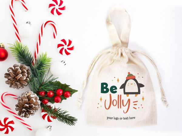 Be Jolly Bags - 6"W x 8"H  Custom Family or Company Bags | Pamusan