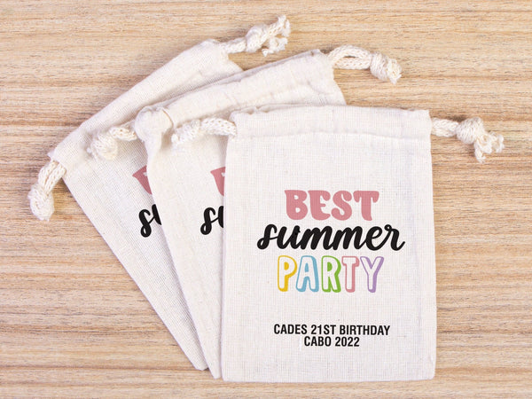 Best Summer Party Birthday Bags Party Recovery Survival Kit Bags — custom print | Pamusan