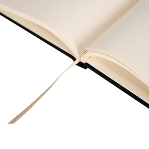Black Canvas Notebook 6" × 8" – Happy New Year Personalized Holiday Journal - Pamusan.com