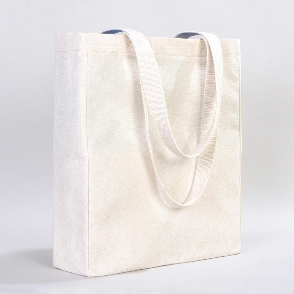 Blank Canvas Tote Bags – 16"W x 14"H x 5"L Reusable Cotton Tote - Pamusan.com