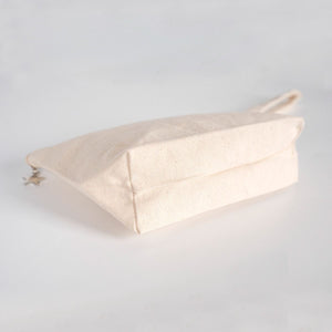 Natural cotton canvas zipper pouch with star zipper pull – Pamusan.com
