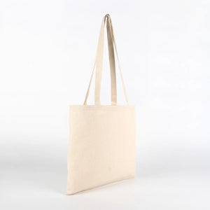 Blank Wide Tote Bag 14"x12" – Landscape Natural Cotton, 6 oz Gabardine Fabric - Pamusan.com
