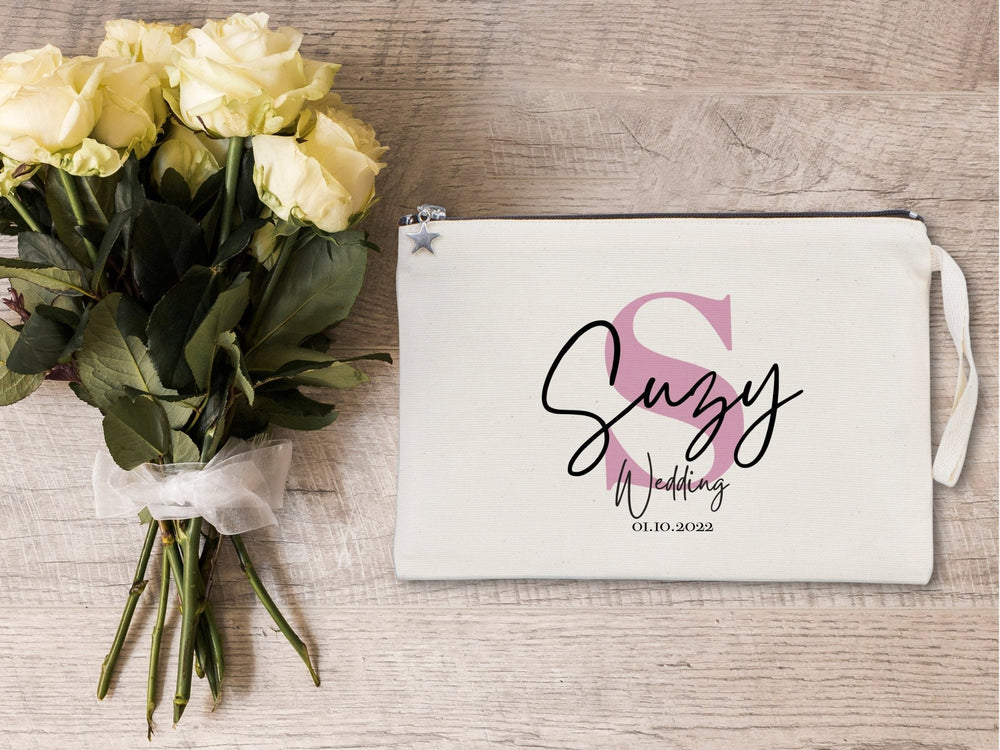 Bridal Party Clutch Bags – Custom Cotton Bridesmaid Wedding Gift - Pamusan.com