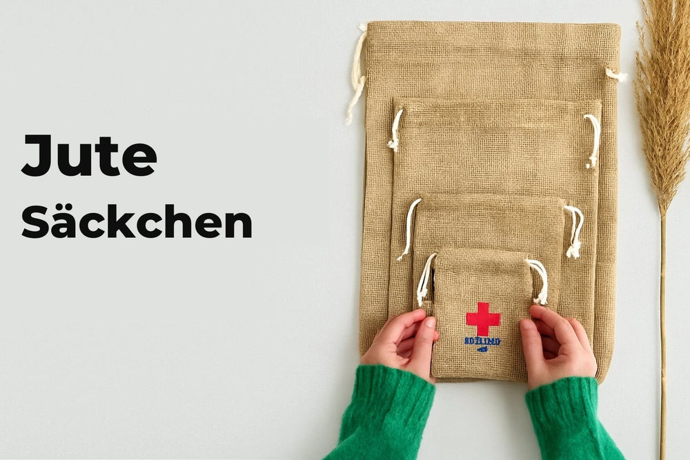 Jute-Säckchen mit Kordelzug