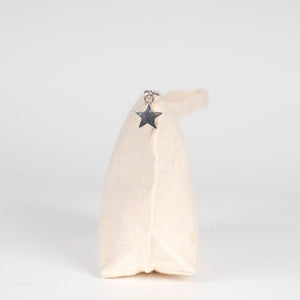 Natural cotton canvas zipper pouch with star zipper pull – Pamusan.com