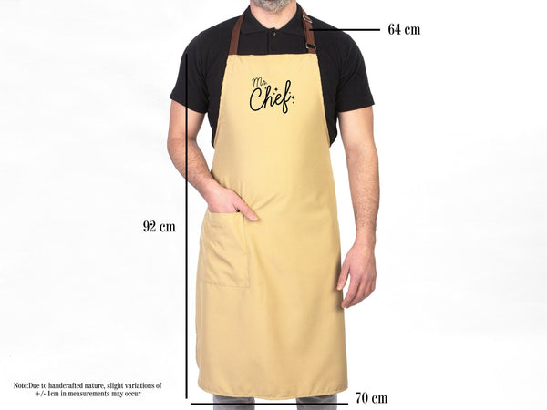 Chef Apron - Personalized Kitchen Apron for Women or Men - Custom Name Chef Apron - Logo Print Options - Pamusan.com
