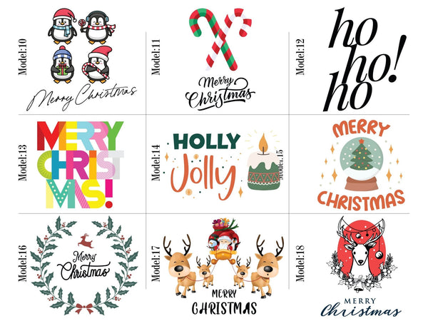 Christmas Canvas Tote Bag 18"W x 14"H x 3"L – Santa & Holiday Crew Design - Pamusan.com