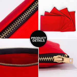 Weihnachts-Kosmetiktasche – 9 Motive für Weihnachten & Neujahr 2027, Clutch mit Reißverschluss 21 × 15 cm – Baumwollgabardine - Pamusan.de