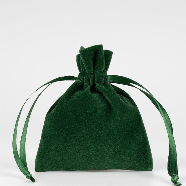 Christmas Party Favors – Velvet Gift Bags 4" × 5" (10 × 13 cm) with Rose Top Drawstring, Red, Green or Black, 9 Holiday & New Year 2027 Designs - Pamusan.com