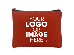 Personalized Clutch Bag – Custom Makeup & Bridesmaid Zip Pouch — print detail | Pamusan