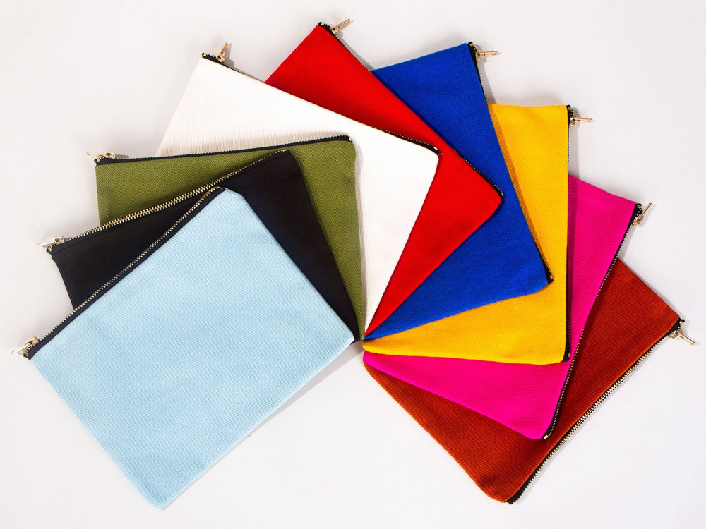 Personalized Clutch Bag – Custom Makeup & Bridesmaid Zip Pouch | Pamusan