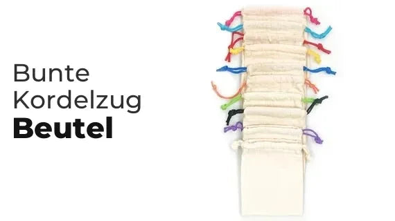 Bunte Kordelzugbeutel