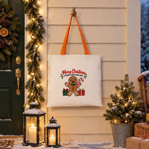Stofftasche Weihnachten mit farbigen Henkeln – Baumwolltaschen 40 × 35 cm, Henkel Schwarz, Rot oder Orange, 9 Motive für Weihnachten & Neujahr 2027 - Pamusan.de