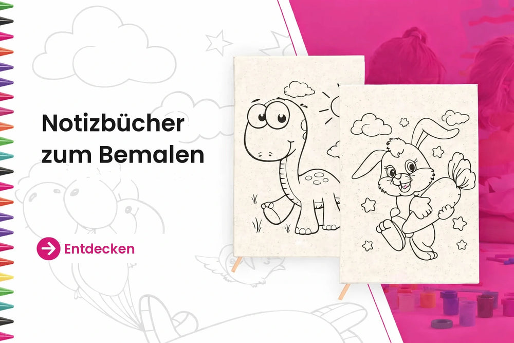 Notizbücher zum Bemalen