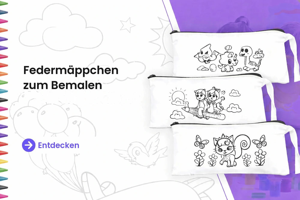 Federmäppchen zum Bemalen
