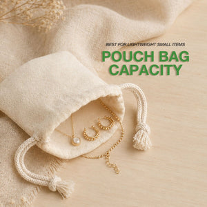 Cotton Drawstring Pouch 4"x5" | Natural Favor & Gift Bag - Pamusan.com