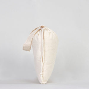 Cotton Pouch Bag 6"x8" – Natural Drawstring Favor Bag with Short Handle - Pamusan.com