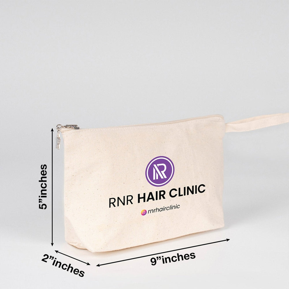 Custom canvas zipper pouch 9" x 5" x 2" printed with your own logo – Pamusan.com