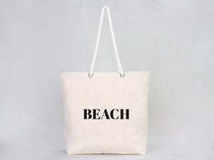 Custom Large Canvas Tote Bag with Logo & Zippered Pocket – 19"x16"x4" - Pamusan.com