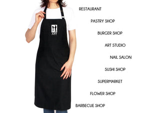 Custom Logo Apron – Personalized Kitchen Aprons for Chefs, Bakers & Home Cooks — print detail | Pamusan