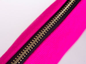 Custom Logo Fuchsia Clutch Bag – 8"x6" Personalized Makeup & Cosmetic Bag - Pamusan.com