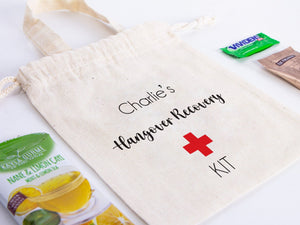 Custom Name Hangover Recovery Kit Bags - 6"W x 8"H (15.5 x 20 cm) — custom print | Pamusan