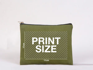 Custom Printed Colorful Makeup Bag - 8"W x 6"H Cosmetic Clutch Bag, Bridesmaid Cosmetic Bag - Pamusan.com