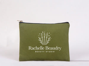 Custom Printed Colorful Makeup Bag - 8"W x 6"H Cosmetic Clutch Bag, Bridesmaid Cosmetic Bag - Pamusan.com
