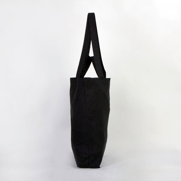 Custom Printed Foldable Cotton Shopping Bag with Black Clutch – 19" × 16" × 4" (48 × 41 × 10 cm) - 4 oz - Pamusan.com