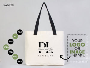Custom Welcome Wedding Bags 18"W x 14"H x 3"L - Palm Tree Tote Bags - Bridal Tote - Custom Wedding Totes - Pamusan.com