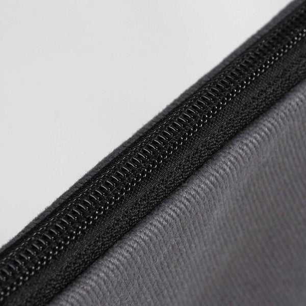 Custom Zippered Clutch Bag – Anthracite – 10" × 7" (25 × 18 cm) - 10 oz - Pamusan.com