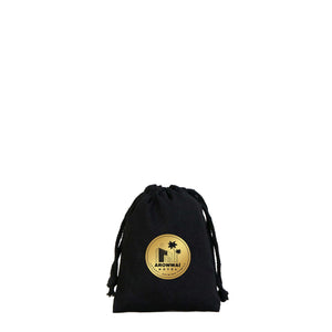 Fabric Pouch 4" W x 5" H – Black (customizable) - Pamusan.com