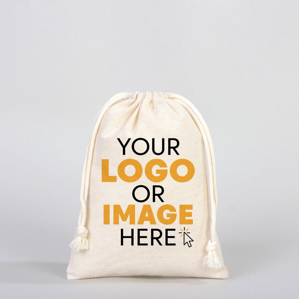 Fabric Pouch 6" W x 8" H (15.5 cm x 20 cm) - (Customize) - Pamusan.com