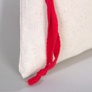 Fabric Pouch 6" W x 8" H – Red Drawstring - Pamusan.com