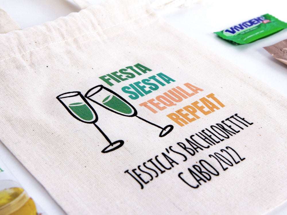Let's Party! Hangover Kit Pouch 6x8" | Bachelorette Event Bag | Pamusan