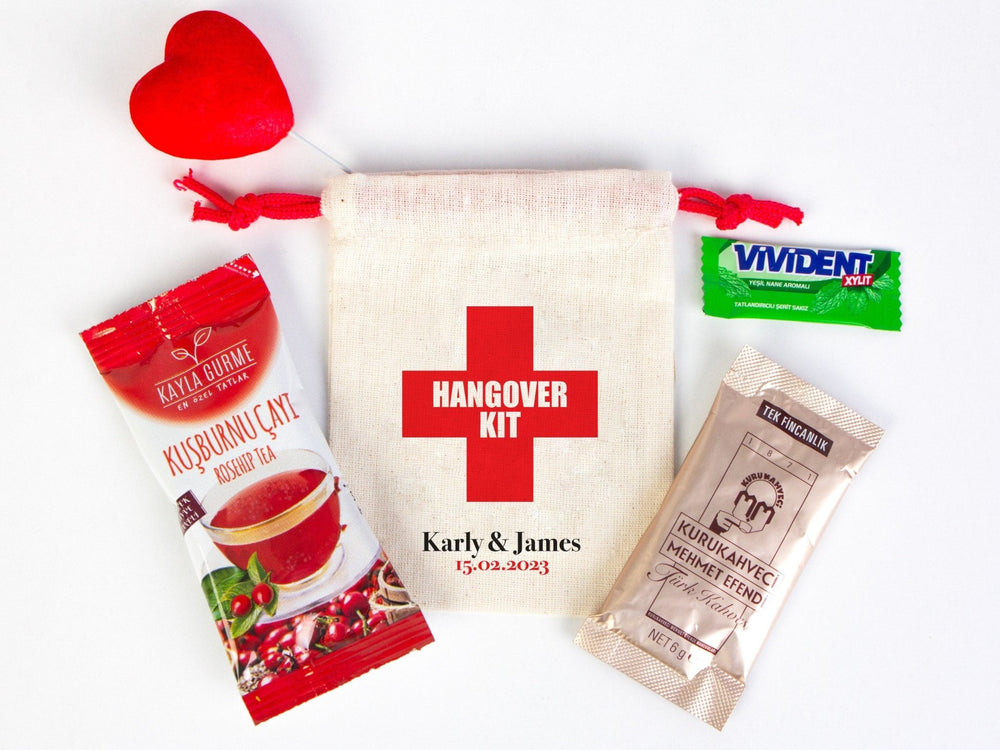 Hangover Kit Bags – Custom Recovery Pouches for Bachelorette Party & Weddings | Pamusan