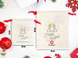 Happy New Year Bags, Custom Family or Company Gift Bags - Pamusan.com