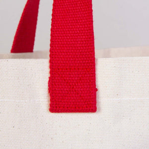 Holiday Crew Christmas Tote – Santa Design, 18" x 14" x 3" (45 x 35 x 8 cm) Canvas Bag - Pamusan.com