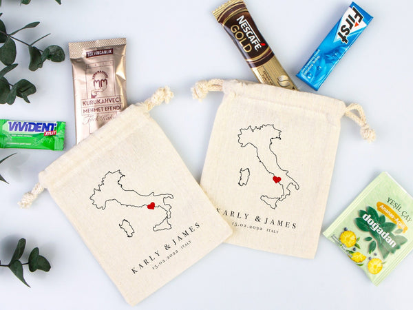 Italy Wedding Recover Kit Bags, Italian Wedding Favor Bag, Custom With Your name or Design, Bachelorette Party - Pamusan.com