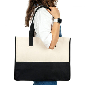 Large city Canvas Tote Bag – Beach, Travel & Shopping Bag with Pocket, 100% Cotton - Pamusan.com