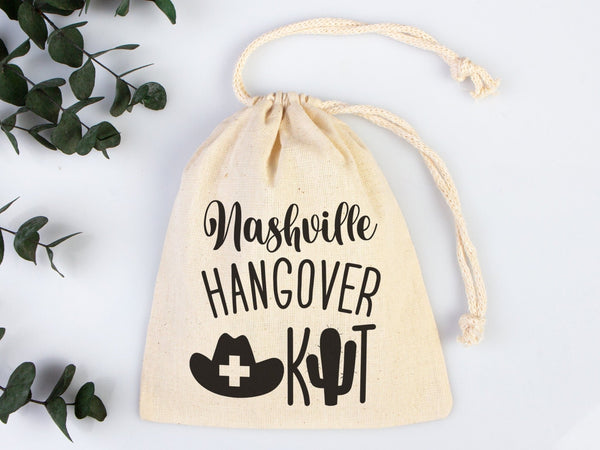 Nashville Hangover Kit Bag – Wedding & Bachelorette Recovery Pouch — detail view | Pamusan